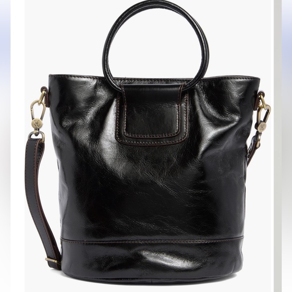 New HOBO Sheila leather bucket bag - black - Picture 1 of 6